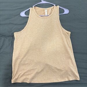 Fabletics Heathered Beige Sleeveless Tank